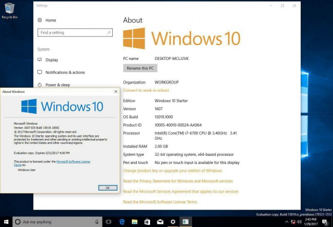   Windows 10: Cloud  Starter