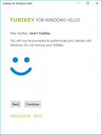 YubiKey      Windows Hello