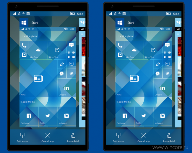 :  Windows 10 Mobile. .