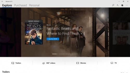 Microsoft тестирует новый интерфейс для «Кино и ТВ»