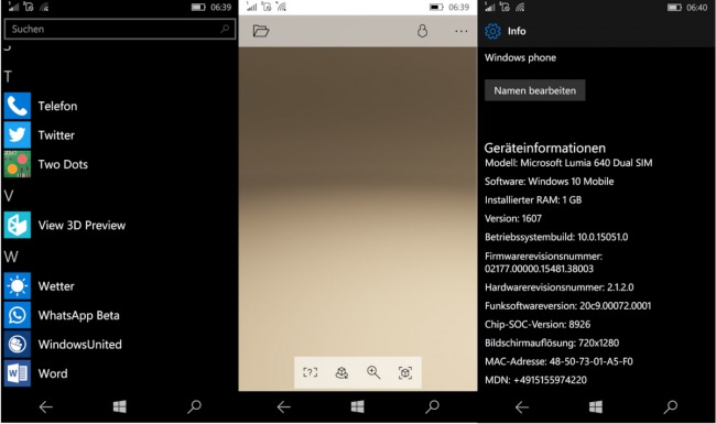В состав Windows 10 Mobile включено приложение View 3D Preview