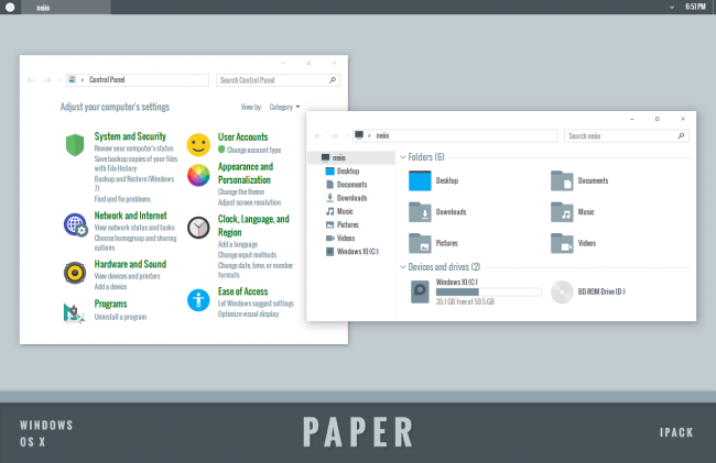 Paper — элегантные системные иконки