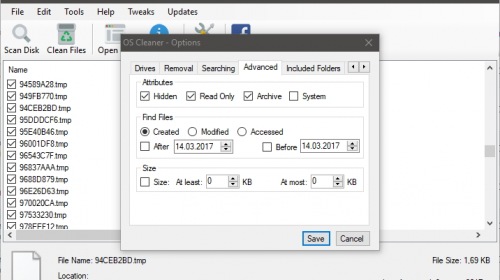 OS Cleaner — простой инструмент для очистки дисков от файлового мусора
