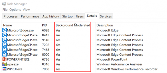 Microsoft      Power Throttling