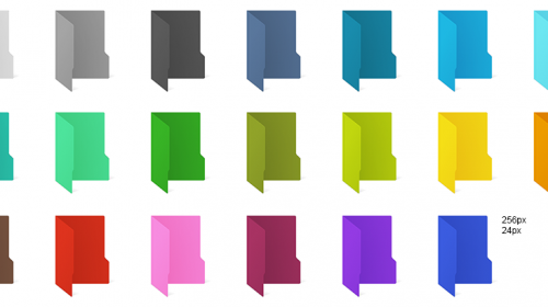 Сoloured folder — цветные иконки для папок Windows 10