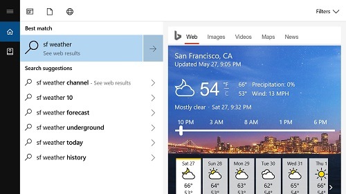 Для Windows 10 тестируется новый интерфейс веб-поиска