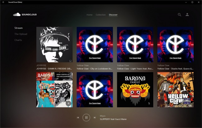 SoundCloud тестирует официальное приложение для Windows 10