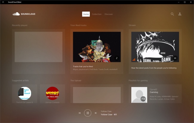 SoundCloud     Windows 10