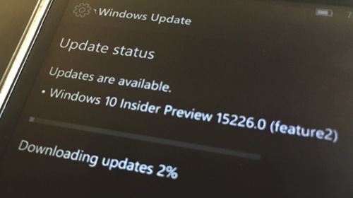 Инсайдерам быстрого круга отправлена Windows 10 Mobile Build 15226