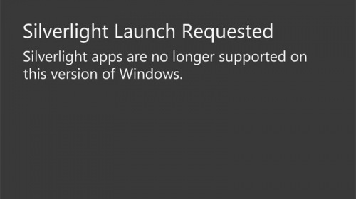    Windows 10 Mobile    Silverlight