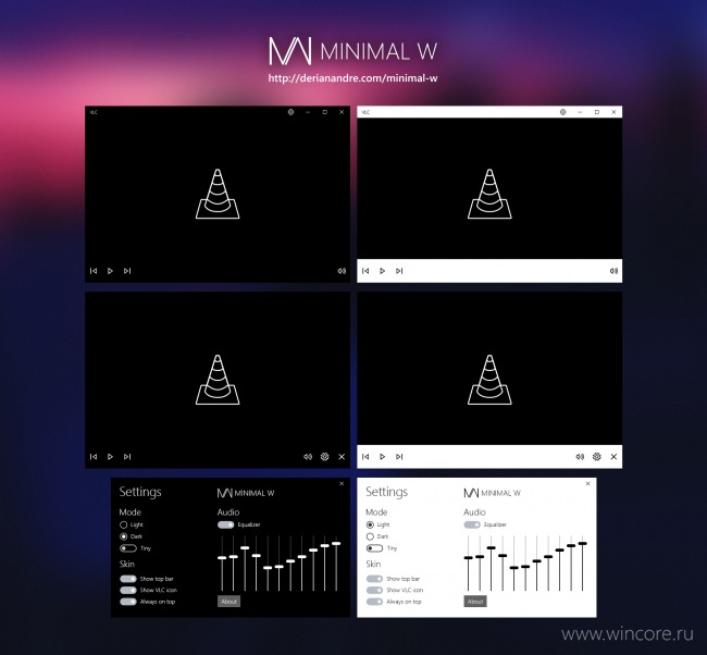 Minimal W     VLC