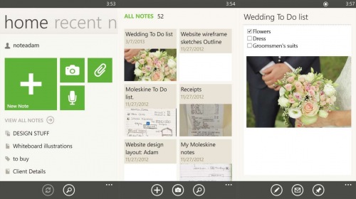 Evernote     Windows Phone