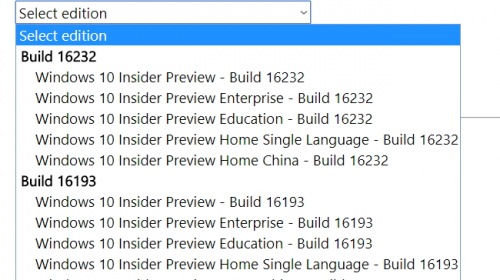 Опубликованы ISO-образы Windows 10 Insider Preview 16232