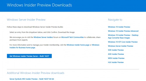    Windows Server Insider Preview