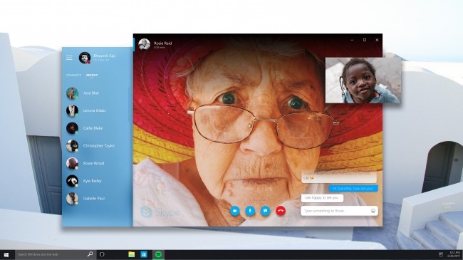 Концепт: Fluent Design для Skype