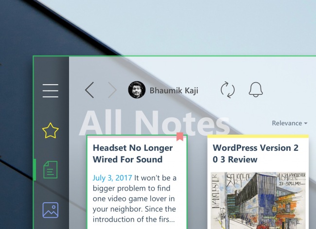 : Fluent Design  Evernote