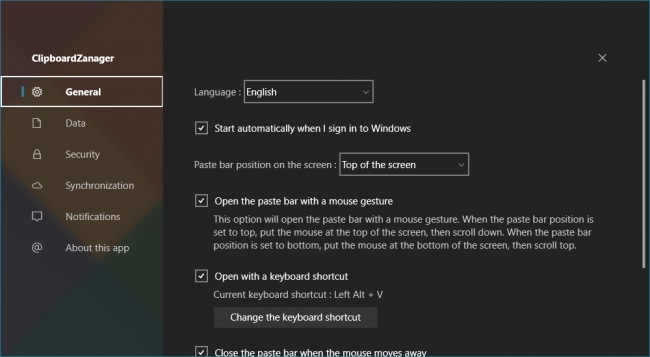 ClipboardZanager — менеджер буфера обмена для Windows 10