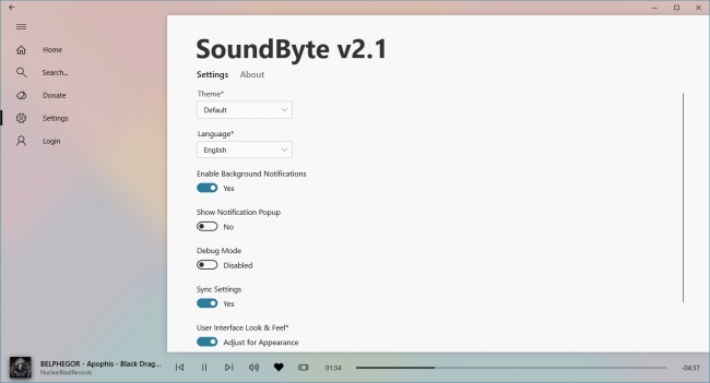 SoundByte — с комфортом слушаем музыку онлайн