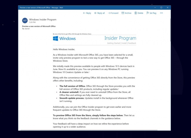 Избранные инсайдеры приступили к тестированию Microsoft Office из Магазина Windows