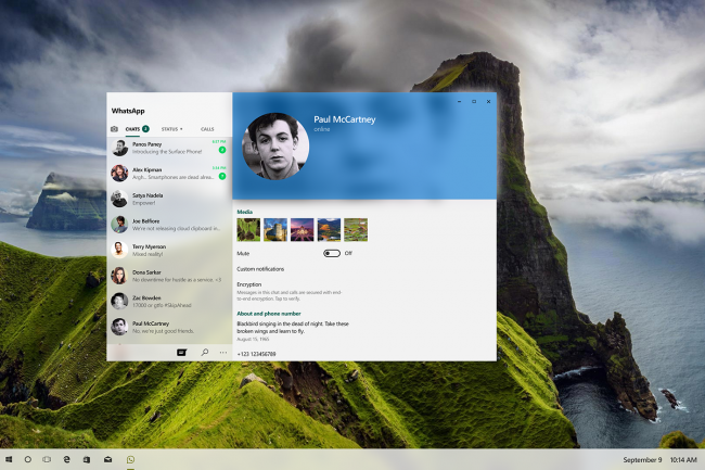 :   WhatsApp  Windows 10