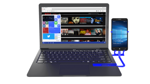Mirabook — превращаем Lumia 950, HP Elite X3 или Acer Liquid Jade в ноутбук