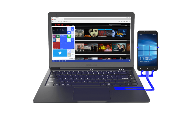 Mirabook — превращаем Lumia 950, HP Elite X3 или Acer Liquid Jade в ноутбук