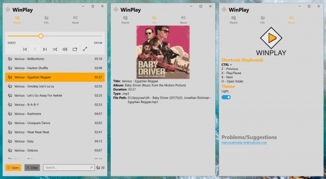 WinPlay — минималистичный проигрыватель для смартфонов, планшетов и ПК
