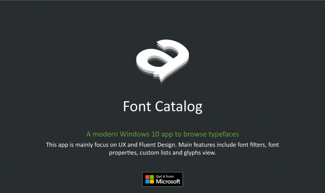 : Font Catalog      