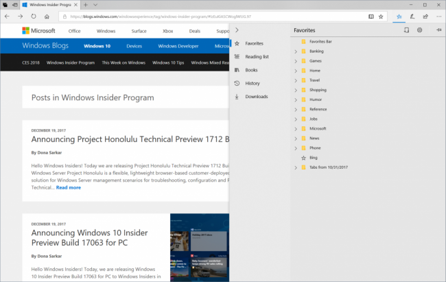 Windows Insider: сборка 17074 для быстрых кругов