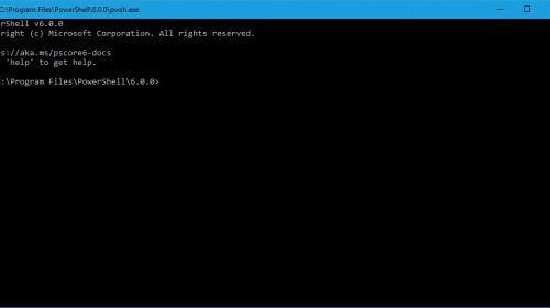    PowerShell Core 6.0  Windows, macOS  Linux