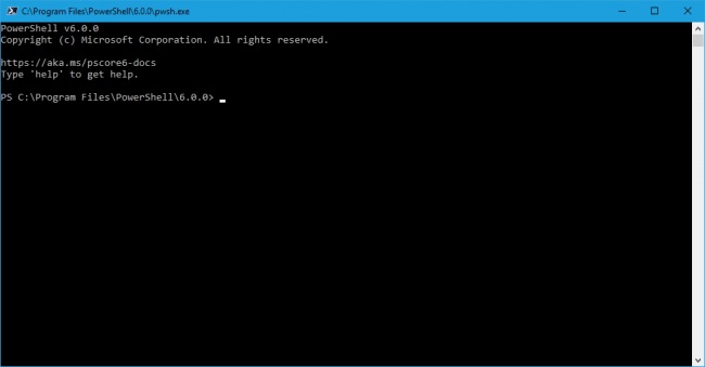    PowerShell Core 6.0  Windows, macOS  Linux