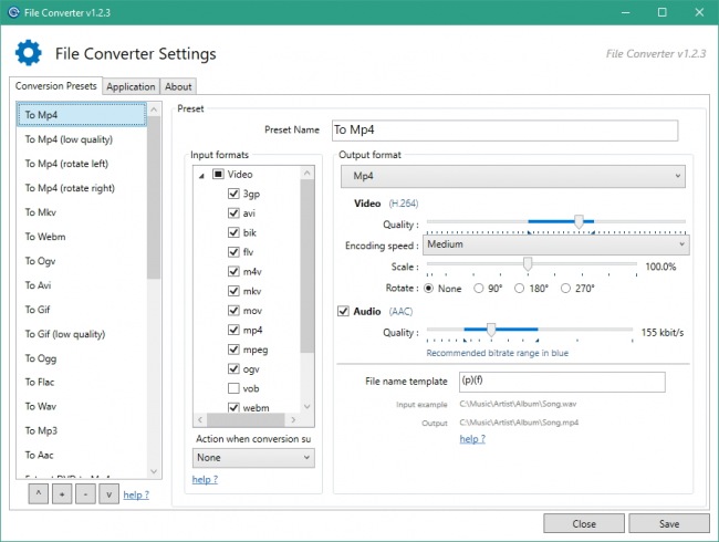 File Converter — конвертируем файлы из контекстного меню