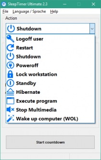 SleepTimer Ultimate — управляем компьютером по таймеру