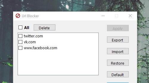 URL Blocker     