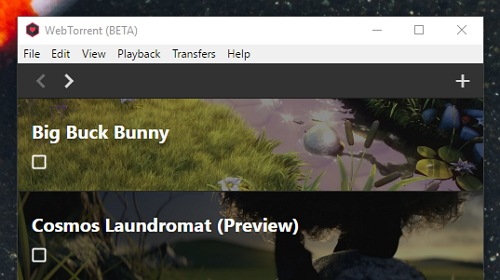 WebTorrent Desktop    