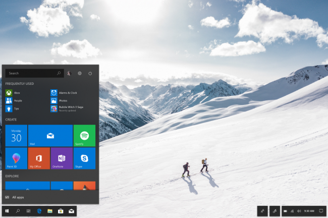 Fluid Desktop — концепт чистого и интеллектуального интерфейса Windows 10