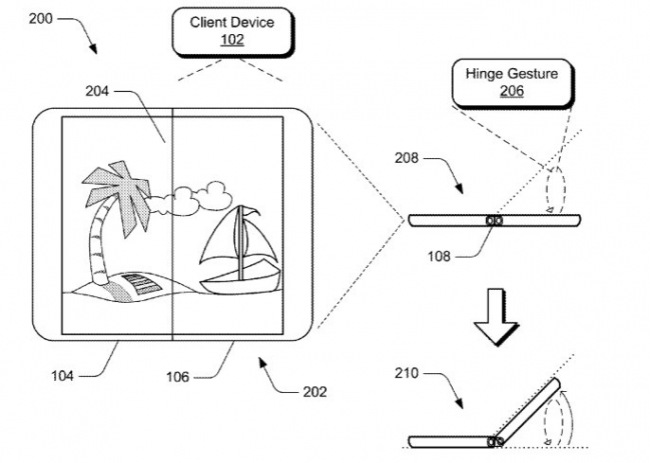 Microsoft продолжает получать патенты для  устройства со складным экраном