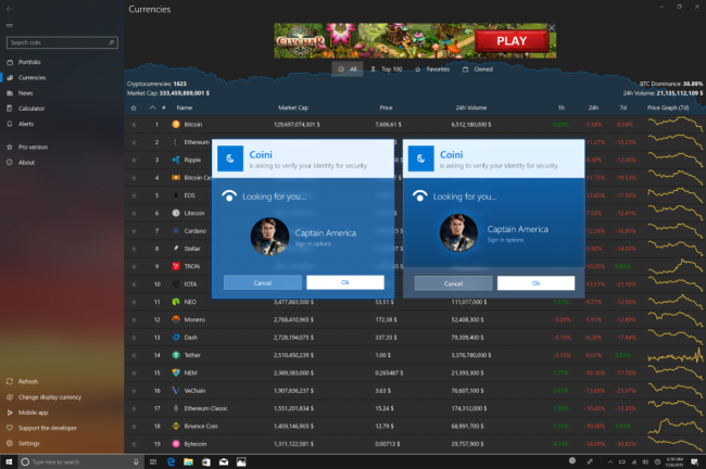 : Fluent Windows Hello      