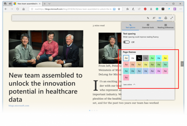 Windows Insider:   Microsoft Edge, Fluent Design   