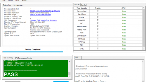 Intel Processor Diagnostic Tool  -  