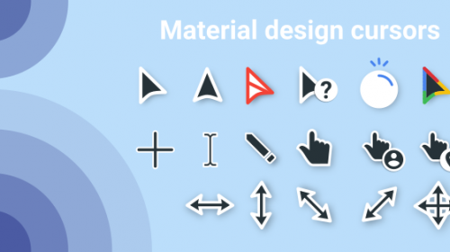 Material Design Cursors Dark      