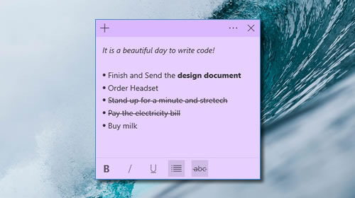 Sticky Notes получит инструменты для форматирования текста и мобильную версию