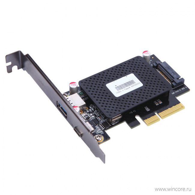 Great-Q Dual USB-C PCIe Card — оснащаем компьютер модными портами с быстрой зарядкой