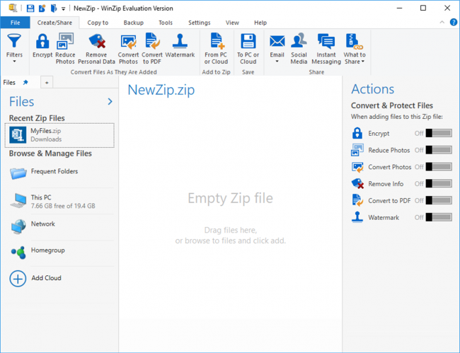 В Microsoft Store опубликована классическая версия WinZip