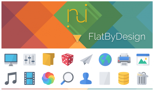 FlatByDesign — плоские системные иконки