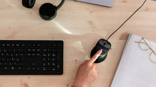HP USB Fingerprint Mouse — симметричная мышь с поддержкой Windows Hello