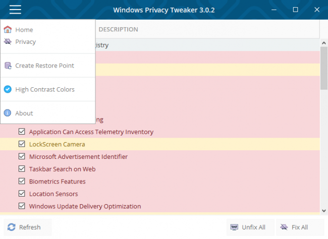 Windows Privacy Tweaker — изменяем настройки приватности