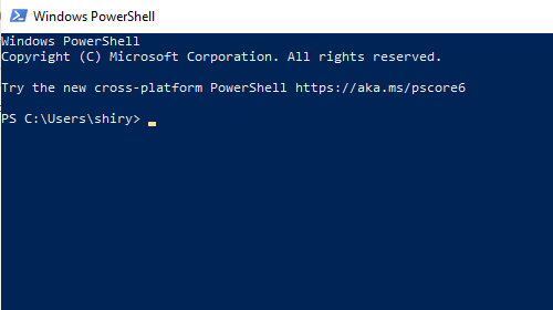 Microsoft  PowerShell ... PowerShell