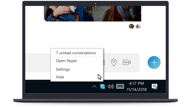 В Skype появился новый статус присутствия