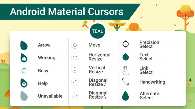 Android Material Cursors    